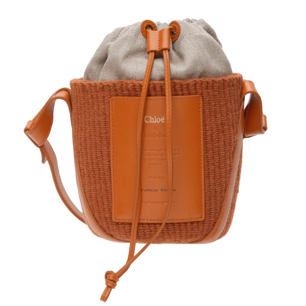 CHLOÉ Orange Mifuko Edition Basket Shoulder Bag